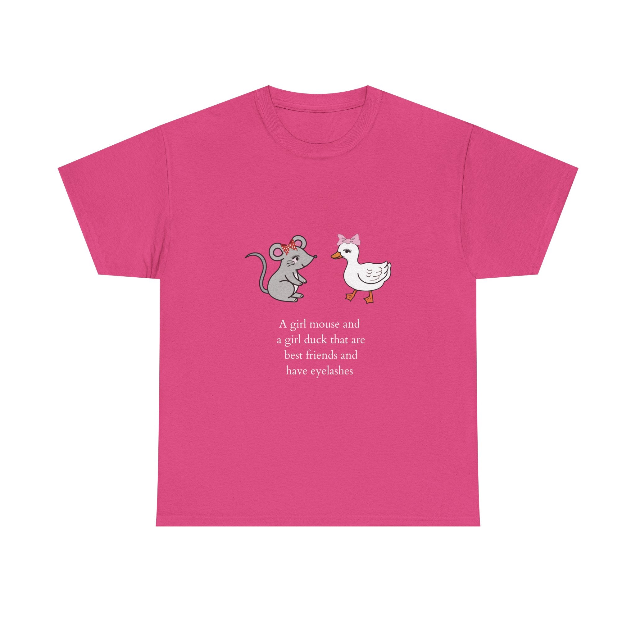 Girl Mouse & Girl Duck Tee - Black