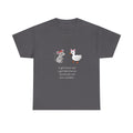 Girl Mouse & Girl Duck Tee - Charcoal
