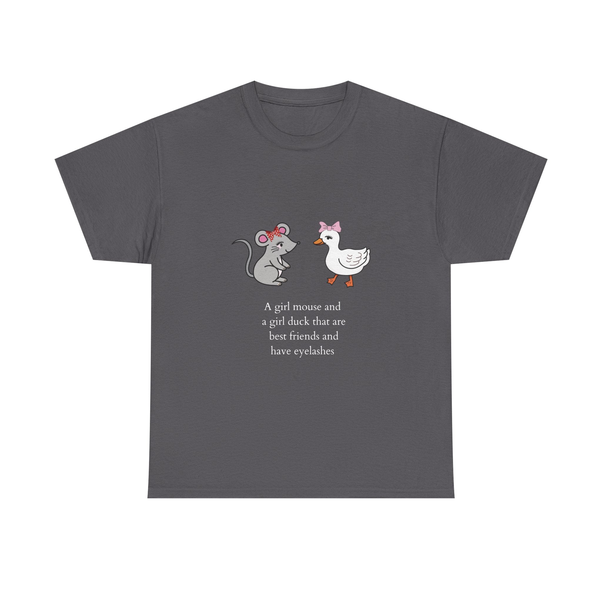 Girl Mouse & Girl Duck Tee - Black