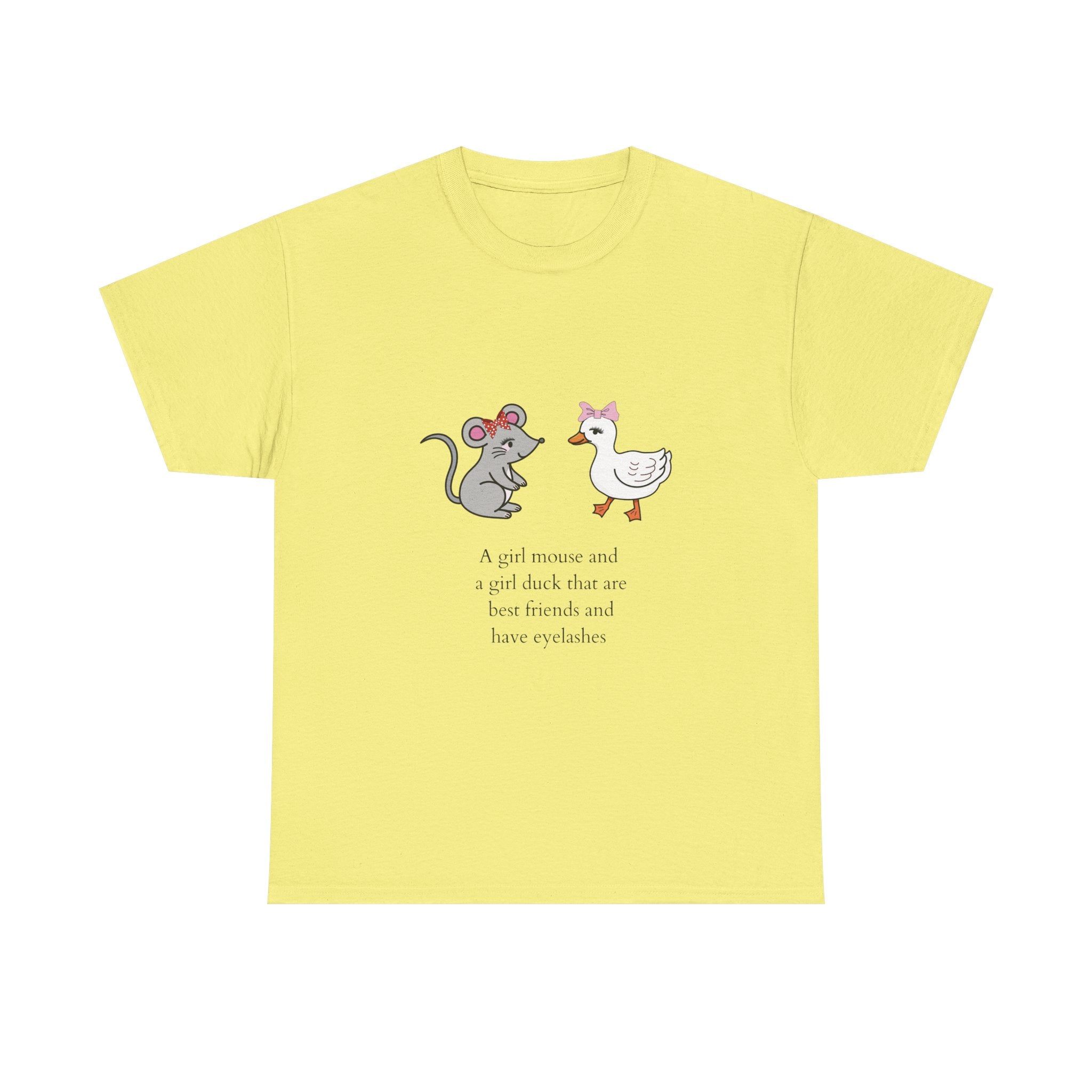 Girl Mouse & Girl Duck Tee - Black