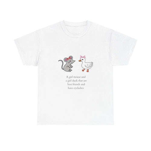 Girl Mouse & Girl Duck Tee - Black