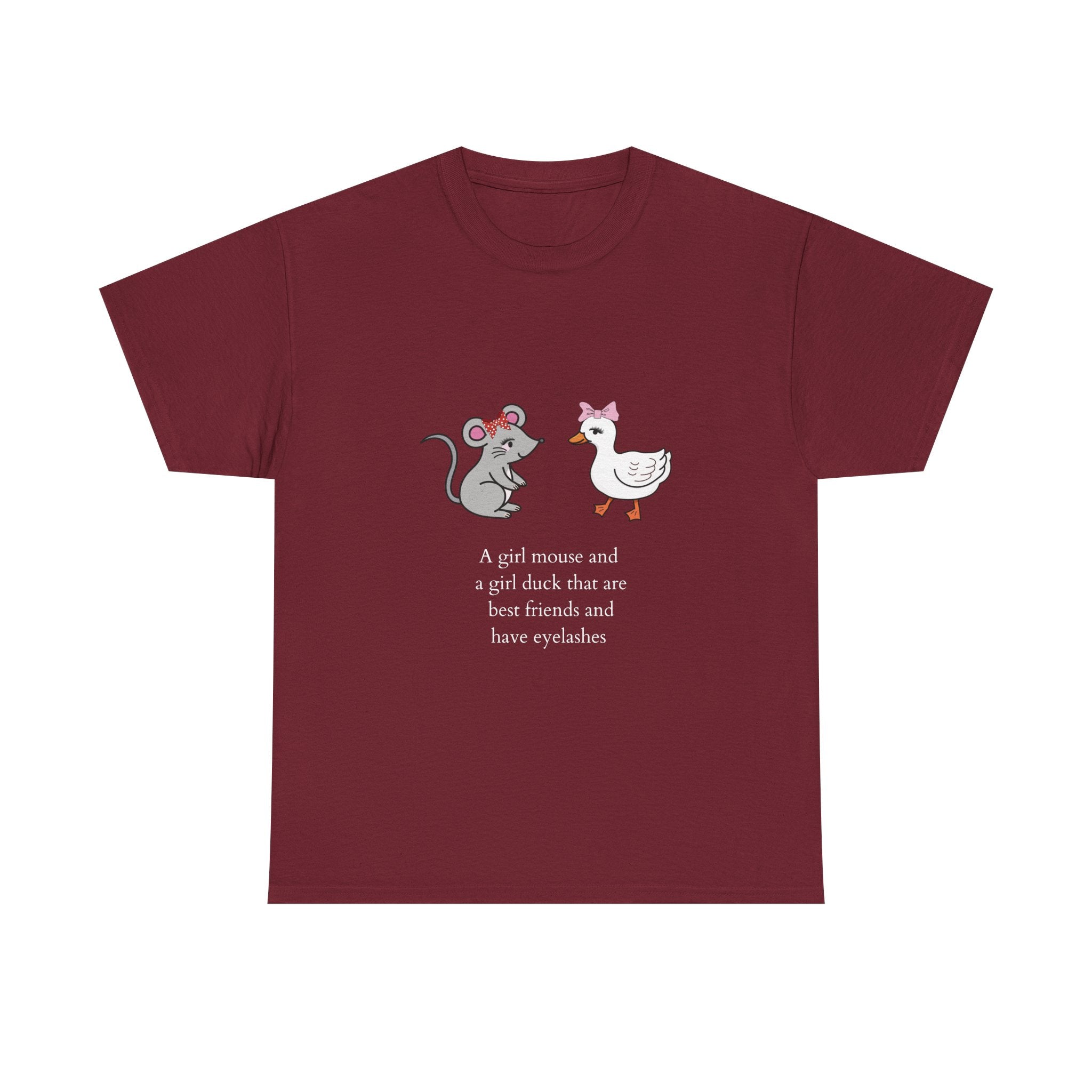 Girl Mouse & Girl Duck Tee - Black