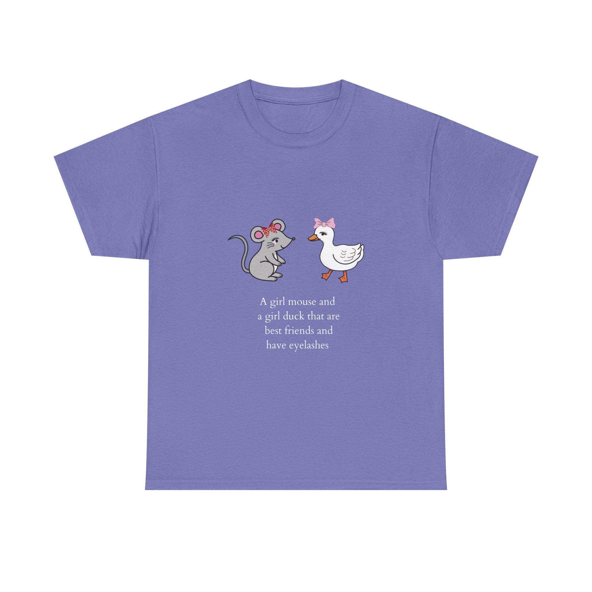 Girl Mouse & Girl Duck Tee - Black